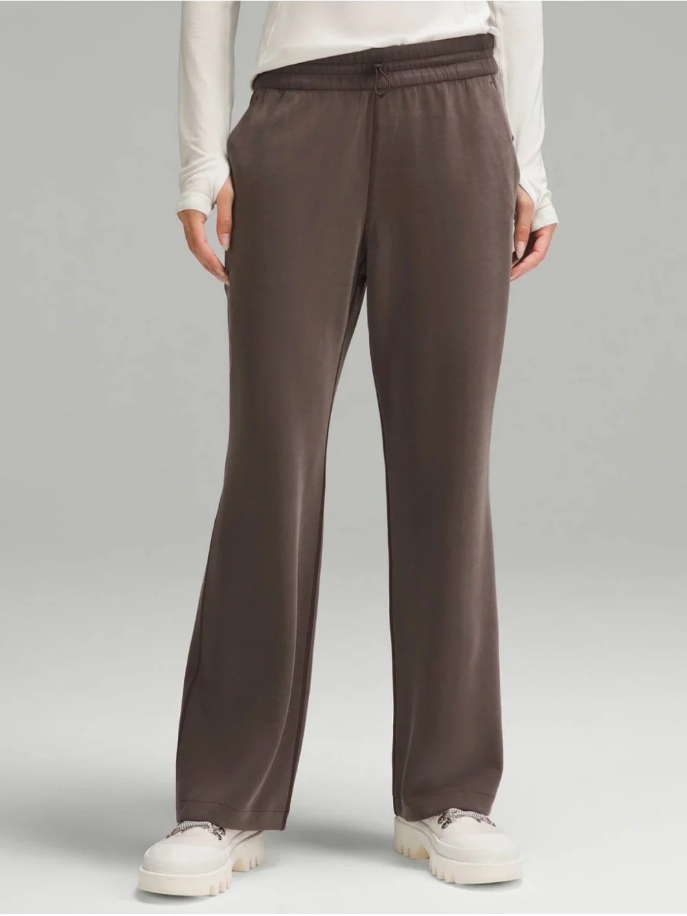 lululemon athletica Wide-Leg Lounge Pants - Chocolate Brown - Picture 1 of 4